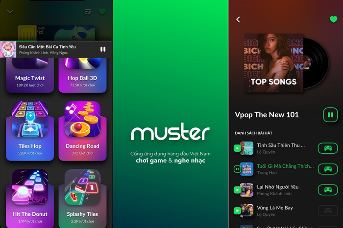 MUSTER: cổng game âm nhạc với hơn 2 triệu bài nhạc Việt chính thức ra mắt Ảnh 1