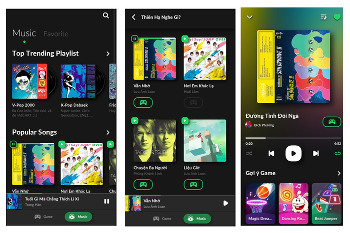 Kho nhạc khủng, giao diện “sang chảnh” của phần MUSIC trong Muster.