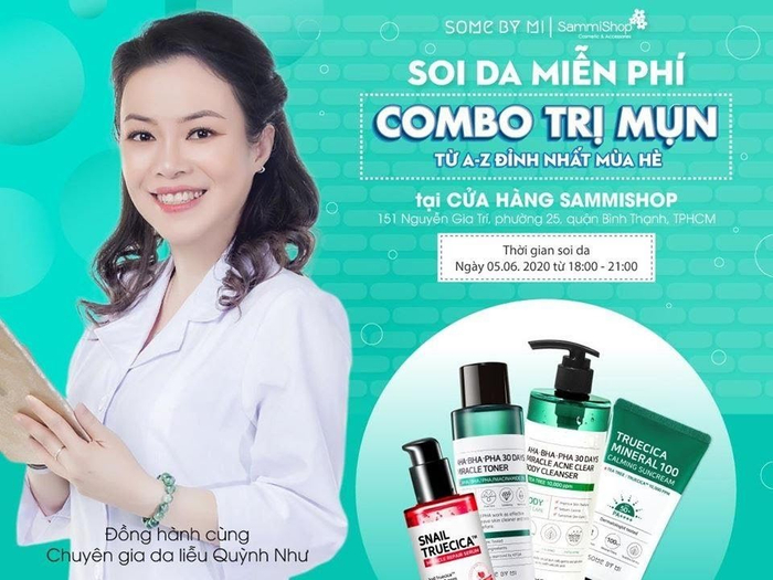 Sammi Shop đồng hành cùng chuyên gia da liễu thực hiện các buổi soi da và tư vấn miễn phí