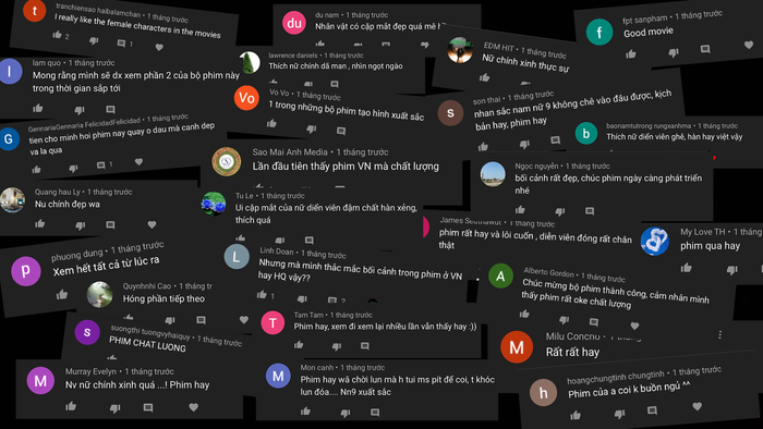 Hình ảnh được cắt từ bình luận trên các tập phim