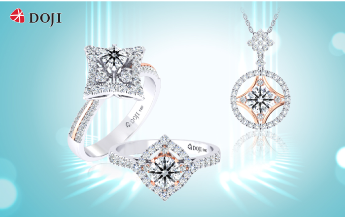 Tỏa sáng với trang sức gắn kim cương siêu lý tưởng của DOJI.