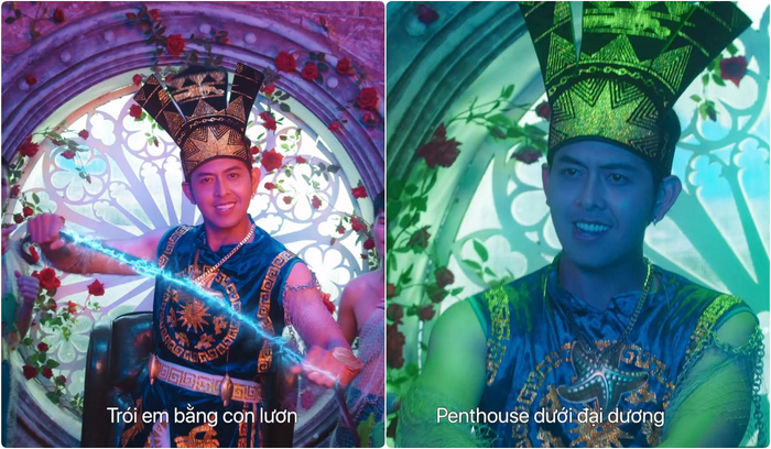 Nếu BigCityBoi “trói em bằng cà vạt, penthouse trên Đà Lạt” thì Thủy Tinh đây cũng không kém cạnh khi sở hữu penthouse tận dưới đại dương (điều hiển nhiên)