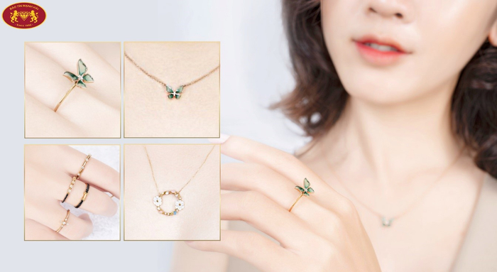 Nhỏ nhẹ nhưng tinh xảo chính là đặc trưng của dòng trang sức Pretty.