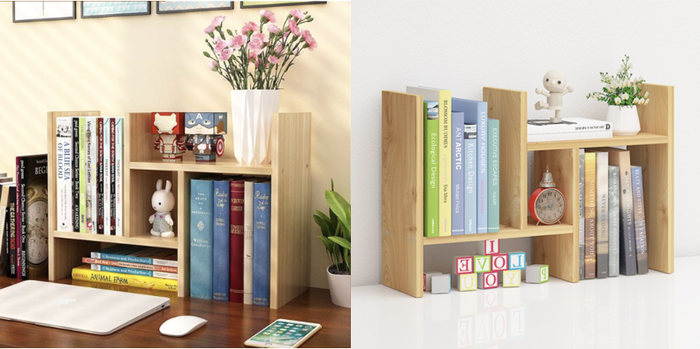 Bàn làm việc nếu có thêm một kệ sách gỗ bé xinh thế này, chắc chắn sẽ mang đến hiệu quả làm việc cũng như thư giãn cao hơn. Tham khảo ngay trên Shopee để được mua với giá ưu đãi lên đến 50% nha. 