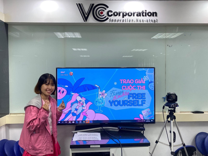 Bạn Nguyễn Thị Yến Nhi, chủ nhân của Giải Nhất trị giá 30 triệu đồng.