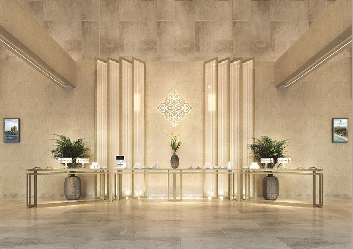 Sảnh chức năng của trung tâm hội nghị tại tầng 1