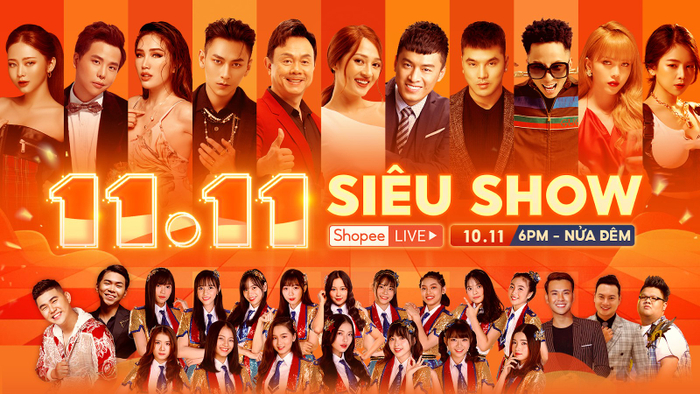 Thảnh thơi xem Shopee 11.11 Siêu Show tại nhà - nhận quà HOT, duy nhất vào lúc 6PM hôm nay! Ảnh 3