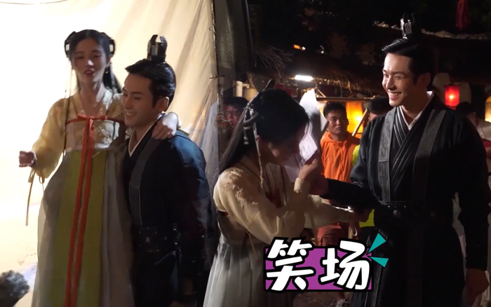 Trương Triết Hạn 1 tay nhấc bổng Cúc Tịnh Y, cover OST 'Hương mật' trong hậu trường 'Như ý phương phi' Ảnh 2