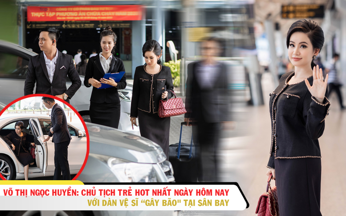 Doanh nhân Võ Thị Ngọc Huyền được dàn vệ sĩ hộ tống tại sân bay tham dự Hội nghị Thượng đỉnh ASEAN Ảnh 2