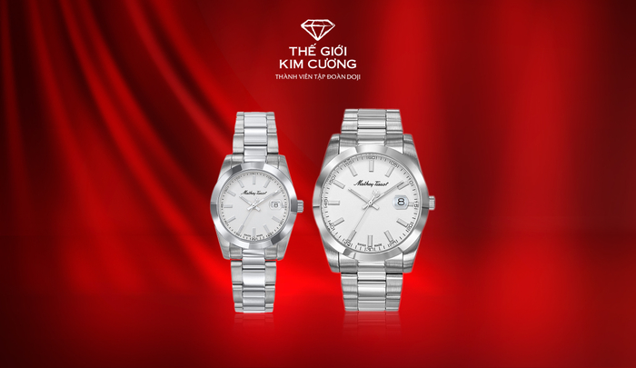 Ngoài những thiết kế trang sức, từ 6-22/11, Thế Giới Kim Cương cũng dành tặng ưu đãi tới 20% khi khách hàng mua các thiết kế đồng hồ thời trang đến từ các thương hiệu nổi tiếng thịnh hành như Pierre Cardin, Versus, Mathey Tissot…