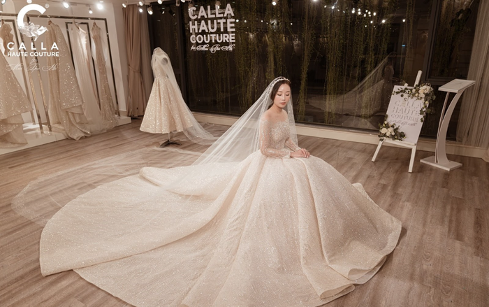 NTK Phương Linh ngỡ ngàng trước tác phẩm Calla Haute Couture do chính mình thiết kế Ảnh 2