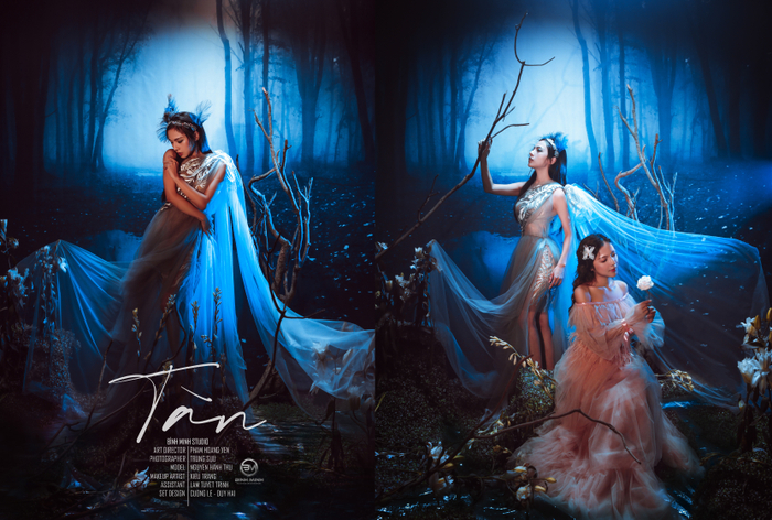 Bộ ảnh “NỞ -  TÀN – TÁI SINH” ẩn dụ về nhan sắc cũng như sức sống của người phụ nữ.