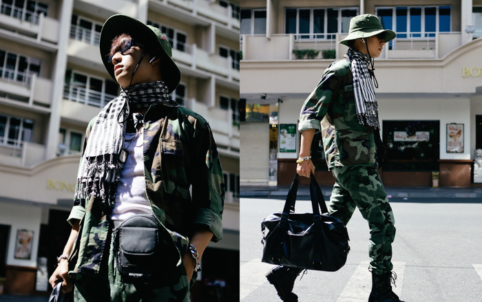 Chàng trai TP.HCM mượn đồ của cha đi thi street style Ảnh 2