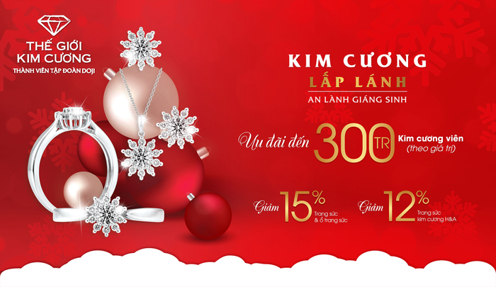 Đến Thế Giới Kim Cương để thỏa sức mua sắm đón Noel.