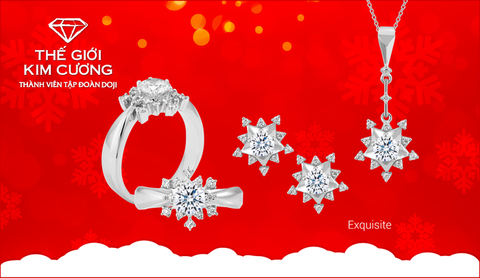 Với cách sắp đặt các viên kim cương đầy ngẫu hứng theo tinh thần mùa lễ hội, món trang sức kim cương độc đáo này sẽ giúp chủ nhân khẳng định phong cách thời thượng trong những cuộc hội họp, tụ tập bạn bè. 