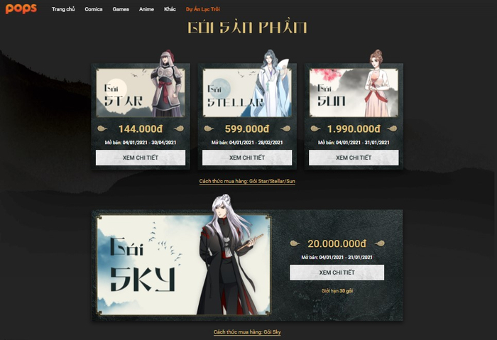 Truyện tranh Lạc Trôi đang mở bán trên POPS