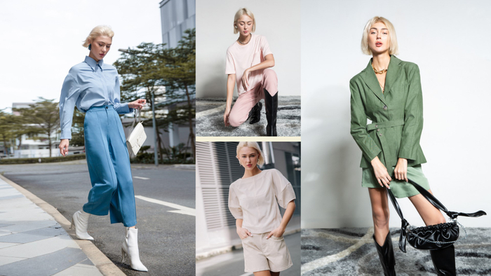 Phong cách thời trang đơn sắc nhưng tạo cho nàng sức hút mạnh mẽ trong dịp Tết