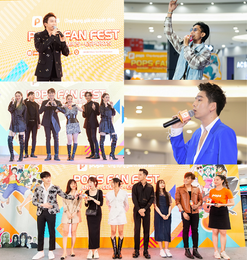 Các nghệ sĩ Rapper OSAD, Rapper Tony D, ca sĩ Tăng Phúc, diễn viên Oanh Kiều, hot boy Hải Nam, Roy, Quinz “cháy” hết mình trong sự kiện