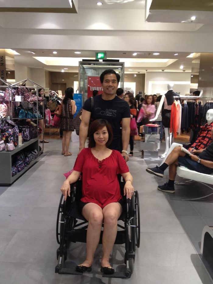 Chồng luôn là người đồng hành cùng chị trong mọi chặng đường đời