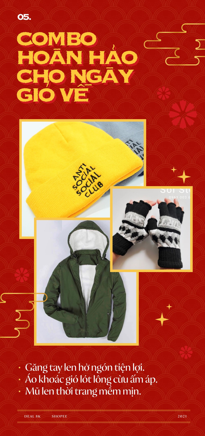 Chỉ với 8K, nàng tha hồ mua vớ xinh, bờm tóc, túi đựng đồ cho Tết này! Ảnh 7