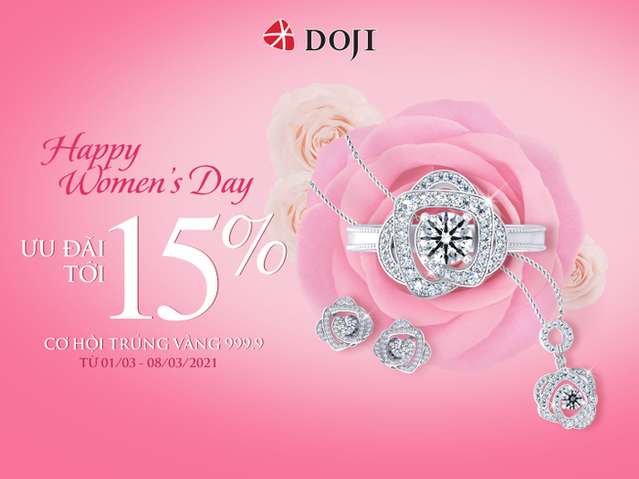 DOJI tung ưu đãi 15% cùng cơ hội trúng vàng 999.9 dịp 8/3 Ảnh 3