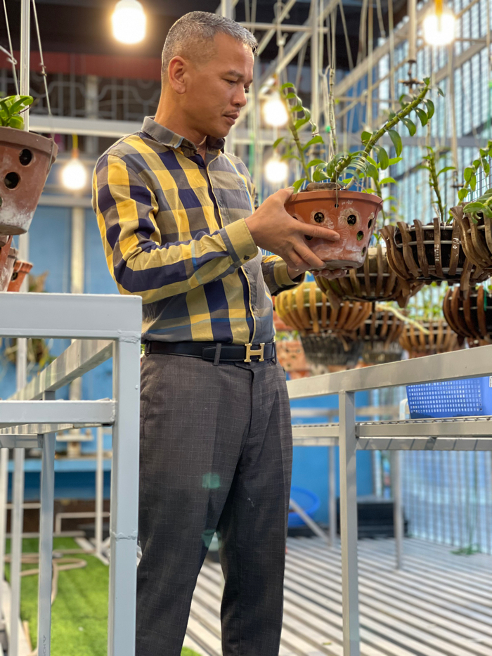 Nghệ nhân Lê Minh Hiển sở hữu vườn lan với hàng chục giống quý hiếm Ảnh 3