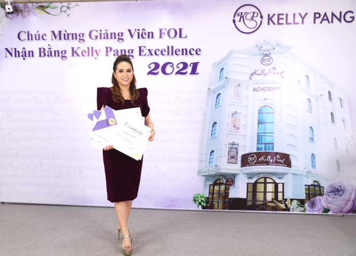 Kelly Pang Excellent 2021 - Tấm bằng hoàn hảo chứng nhận kỹ năng nghề nail Ảnh 7