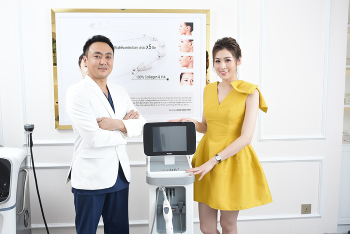 Á Hậu Tú Anh rạng rỡ sau khi trải qua quá trình chăm sóc da tại TATA International Clinic