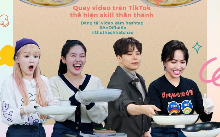 Ăn Đi Rồi Kể 'thách thức' khán giả bằng thử thách hất chảo có 1 không 2 trên TikTok Ảnh 2