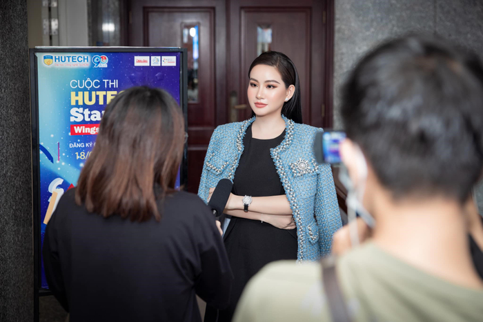 CEO Huyền Cò được đài truyền hình mời phỏng vấn tại cuộc thi HUTECH Startup Wings 2021