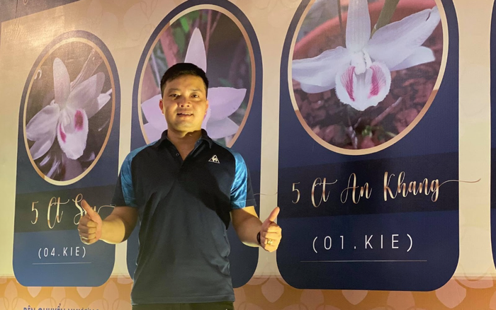 Nghệ nhân Phan Hữu Phước chia sẻ kinh nghiệm trồng lan đột biến Ảnh 2