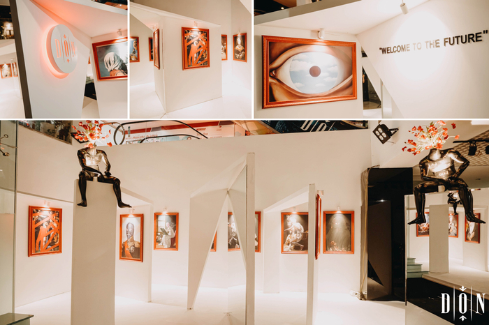 Khu vực decor đậm chất nghệ thuật sắp đặt tại DON Lounge