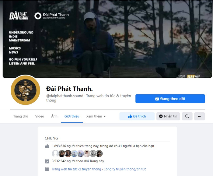 Facebook Page của Đài Phát Thanh hiện đang có lượt tương tác khá lớn