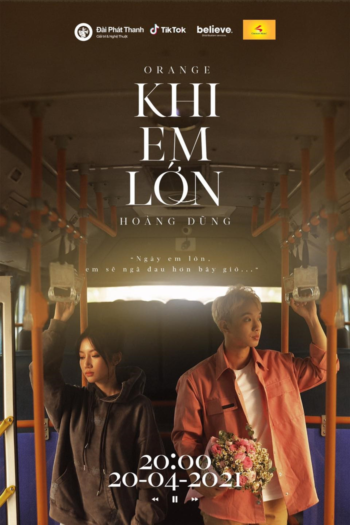 Mới đây, Đài Phát Thanh vừa đồng hành truyền thông cùng Orange và Hoàng Dũng trong MV Khi Em Lớn