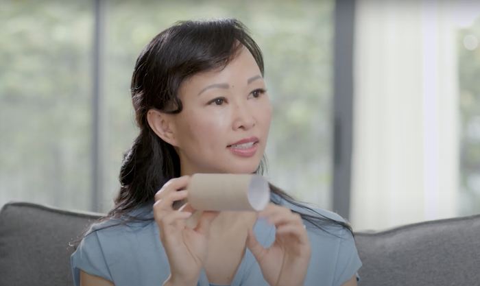 Mẹo ống giấy phòng nuốt nghẹn được Thái Vân Linh chia sẻ