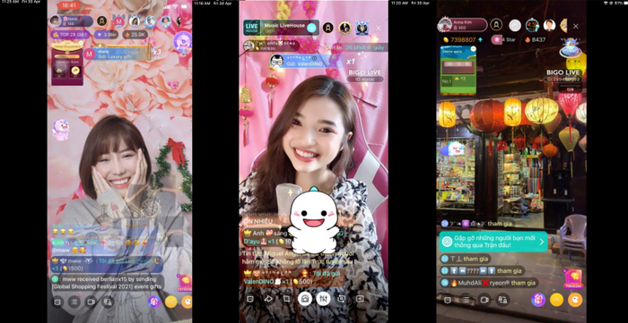 Những idol rất được yêu mến bởi khả năng ca hát và cung cấp các kiến thức du lịch trên Bigo Live.