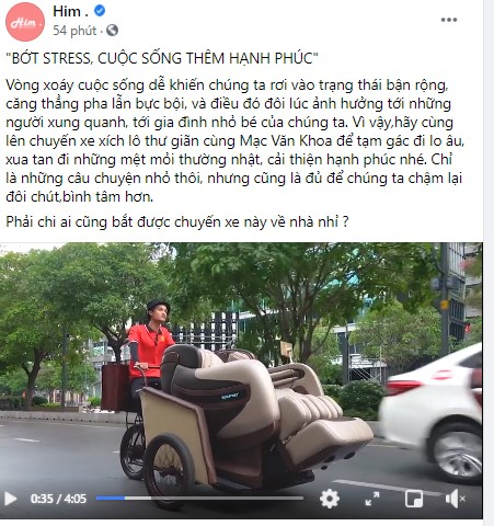 Clip Xích Lô Mát Xa được lan truyền trên nhiều hội nhóm mạng xã hội.