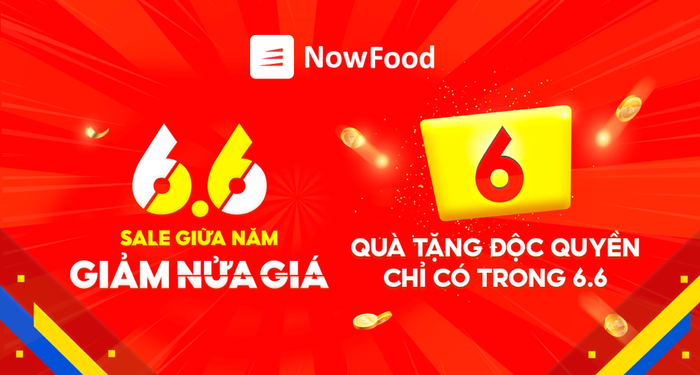 6 quà tặng độc quyền chỉ có trong sự kiện '6.6 Sale giữa năm, giảm nửa giá' trên NowFood Ảnh 3