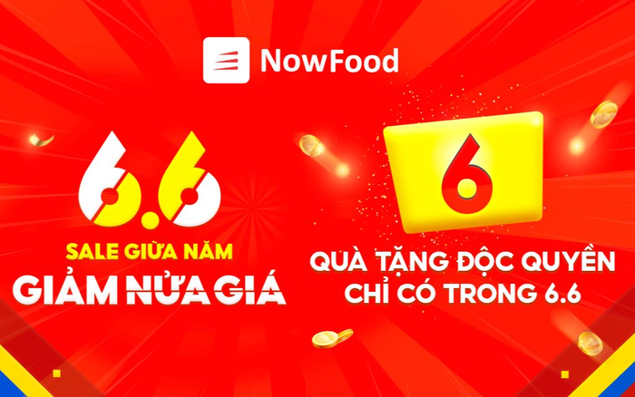 6 quà tặng độc quyền chỉ có trong sự kiện '6.6 Sale giữa năm, giảm nửa giá' trên NowFood Ảnh 2