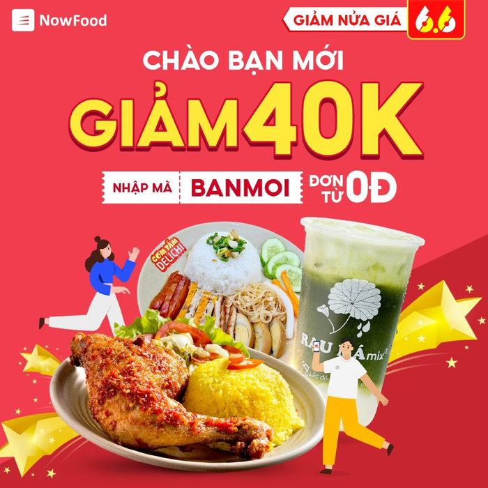 6 quà tặng độc quyền chỉ có trong sự kiện '6.6 Sale giữa năm, giảm nửa giá' trên NowFood Ảnh 6