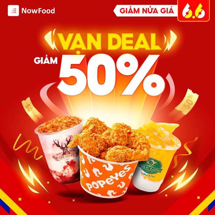6 quà tặng độc quyền chỉ có trong sự kiện '6.6 Sale giữa năm, giảm nửa giá' trên NowFood Ảnh 8
