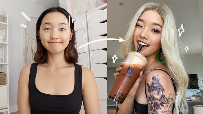 Jenn Im - Hot Youtuber với hơn 3 triệu lượt theo dõi thử sức với phong cách ABG. Sự kết hợp của makeup, cách ăn mặc đi cùng phụ kiện và hình xăm giả mang đến cho cô nàng một outlook thay đổi 180 độ so với ngày thường. Nguồn: Jenn Im’s Youtube.