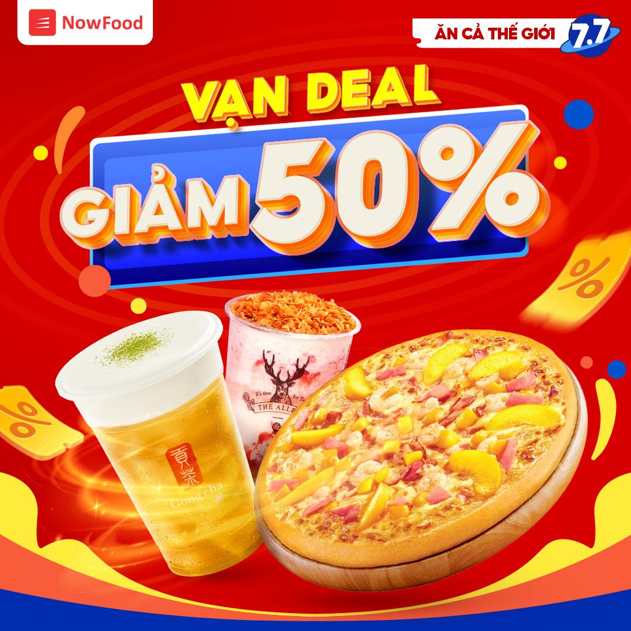 Trà sữa Gongcha, The Alley - Trà sữa Đài Loan,The Pizza Company... tặng ưu đãi lên đến 50% trong ngày 7.7