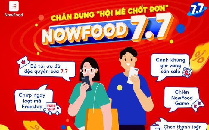 Các tín đồ ẩm thực 'trực chiến' săn loạt ưu đãi của Now trong ngày 7.7 Ảnh 2