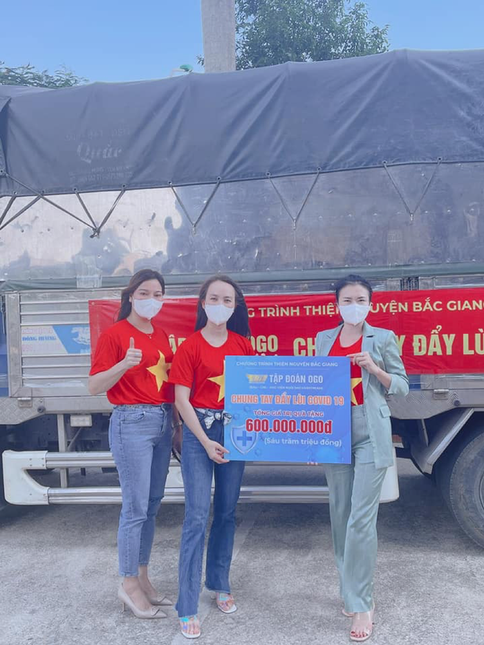 Chị Hoài đã ủng hộ phòng chống dịch covid