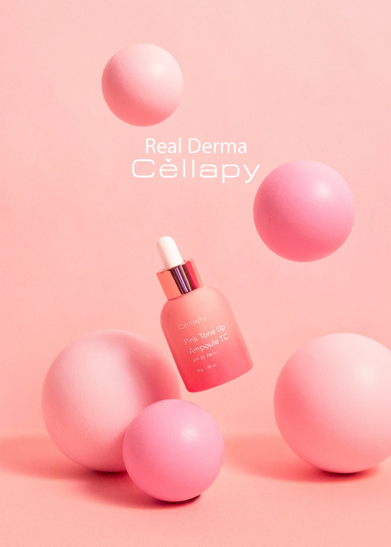 Sẵn sàng chào đón 1 làn da trắng hồng, căng bóng rạng rỡ cùng Pink Tone Up Ampoule TC của thương hiệu Cellapy