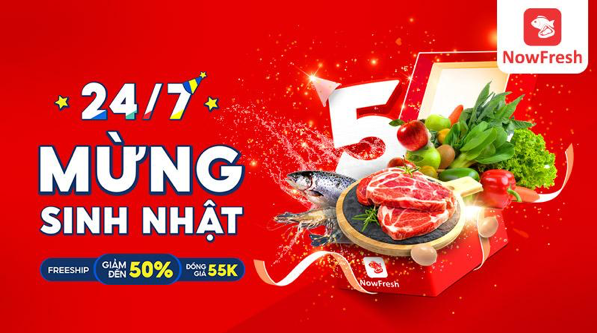 Sinh nhật 5 tuổi, Now khao món ngon giá hời, tung deal 0đ hấp dẫn Ảnh 2