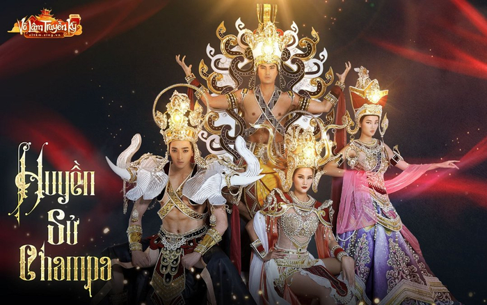 Người mẫu Hương Ly và Quỳnh Anh hóa nữ thần Chăm Pa kiêu sa trong bộ sưu tập mới Ảnh 2