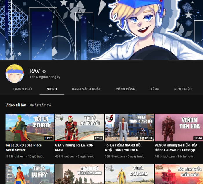 Sự thành công của RAV đã tạo nên một Youtuber thú vị, độc đáo từ Trần Chí Bảo