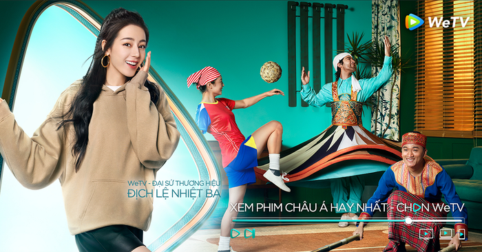 Hình ảnh quảng bá của Đại sứ Thương Hiệu WeTV - Địch Lệ Nhiệt Ba